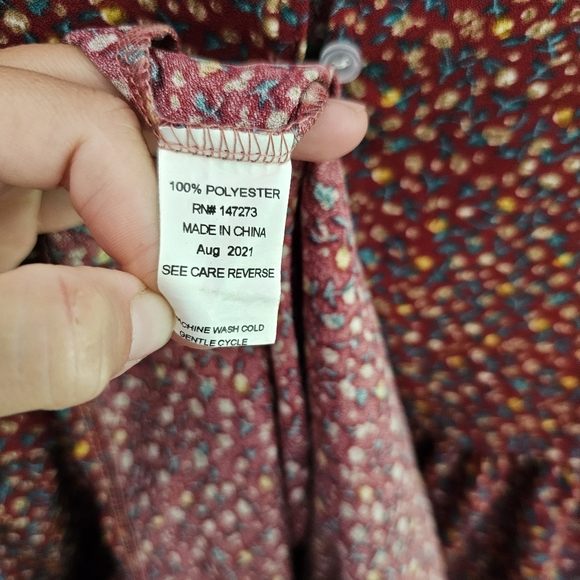 Girls cottagecore floral dress sz 12 - Picture 7 of 7